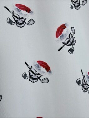 Tattoo Golf Christmas Limited Edition Skull Polo Shirt Size Medium
